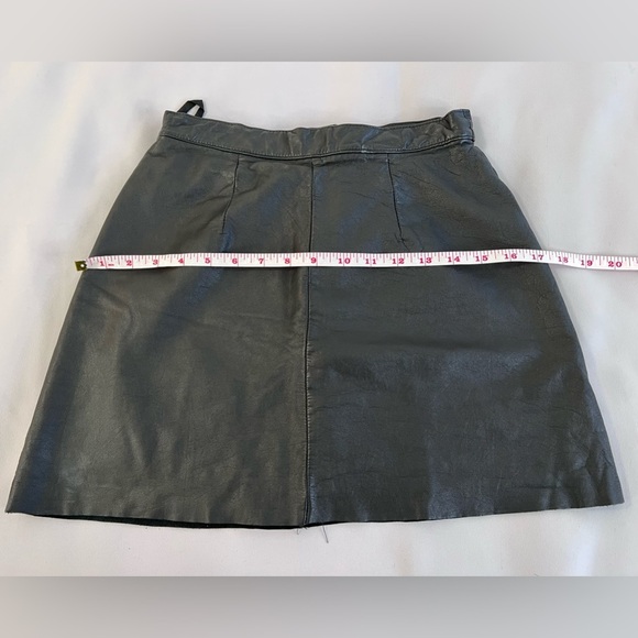 CEDARS LEATHER BLACK MINI SKIRT SIZE 10‎ Women’s - Picture 4 of 8